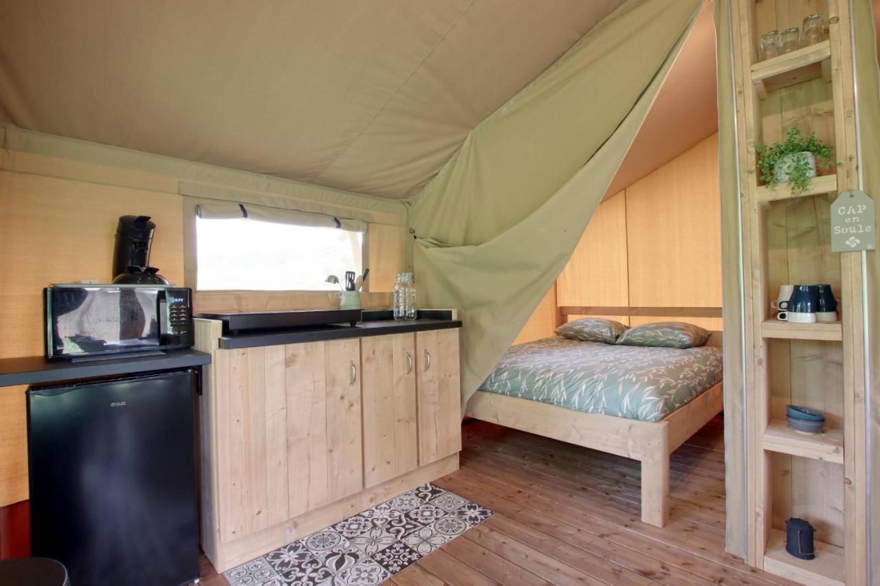 Tente Safari Lodge Ferme Carrique Tardets-Sorholus Esterno foto