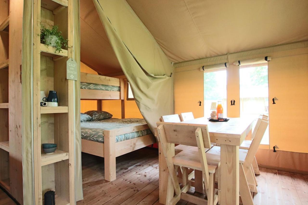 Tente Safari Lodge Ferme Carrique Tardets-Sorholus Esterno foto